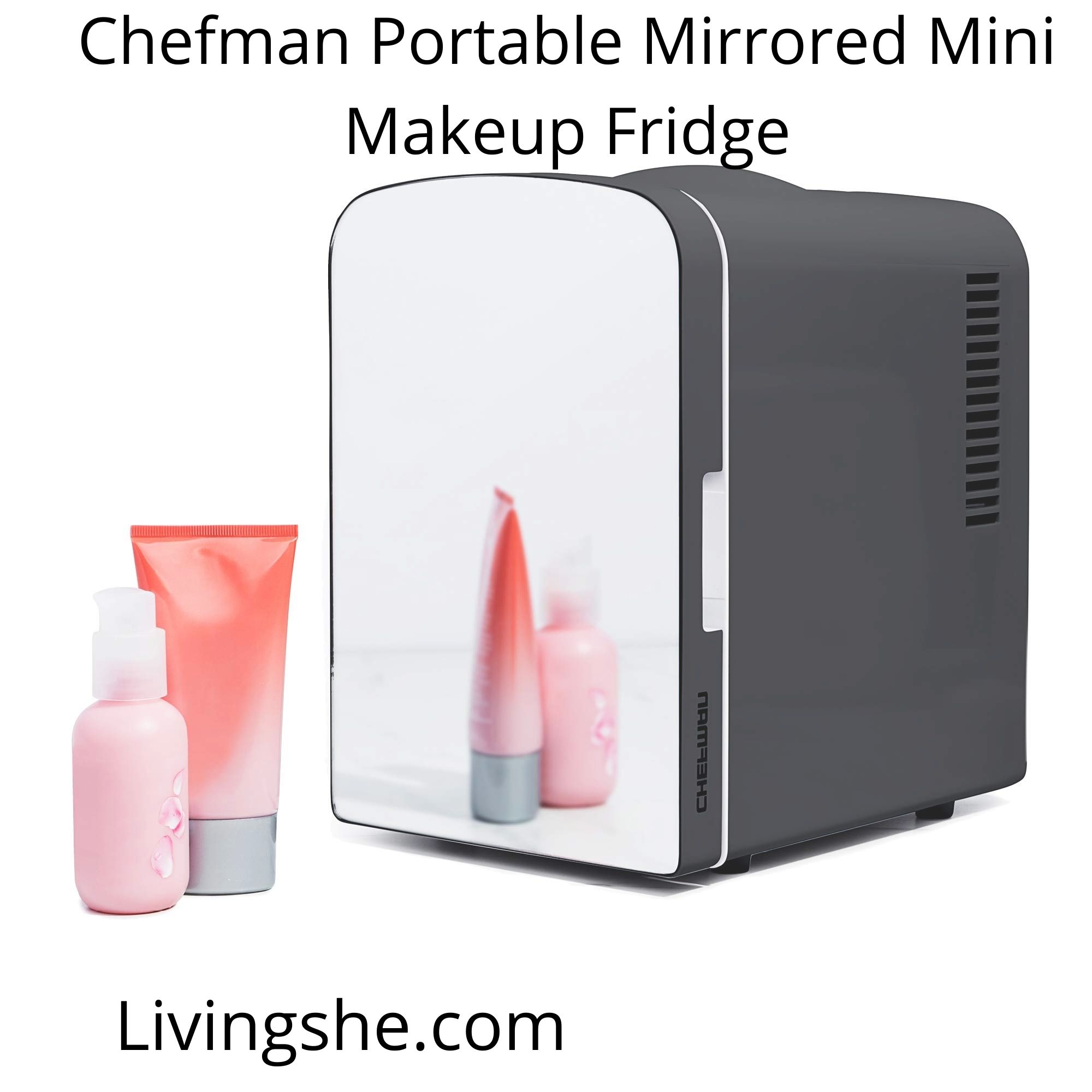 Chefman Portable Mirrored Mini Makeup Fridge - Review