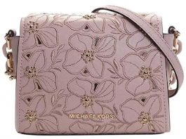 Michael Kors Sofia Small Perforated Floral Studded
