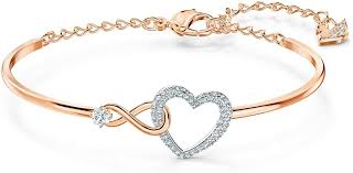 Heart Bangle Bracelet & Necklace
